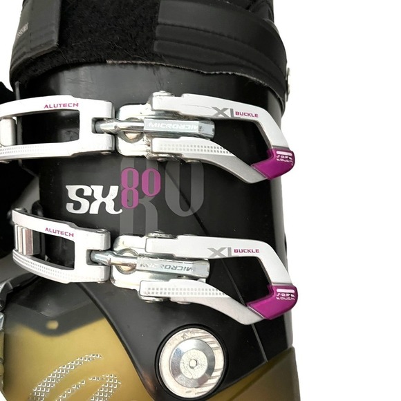 Lange SX 80 W Mondo Ski Boots Anthr Trp Magenta Size 24.5 (7.5) - Picture 7 of 13